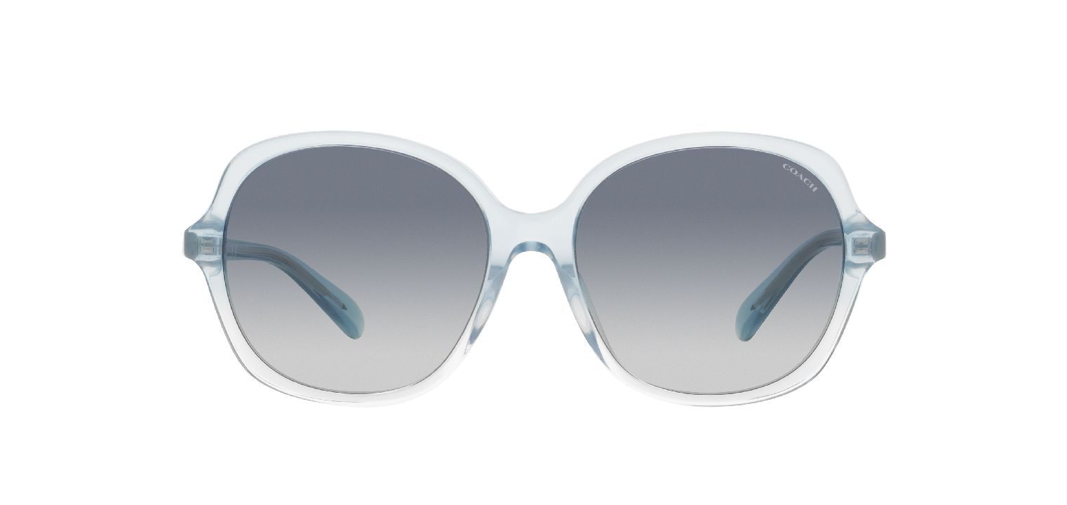 Lunettes de soleil Coach Ronde 0HC8360U Bleu pour Femme
