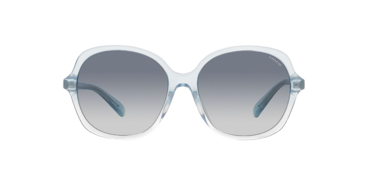 Lunettes de soleil Coach Carré 0HC8360U Bleu pour Femme