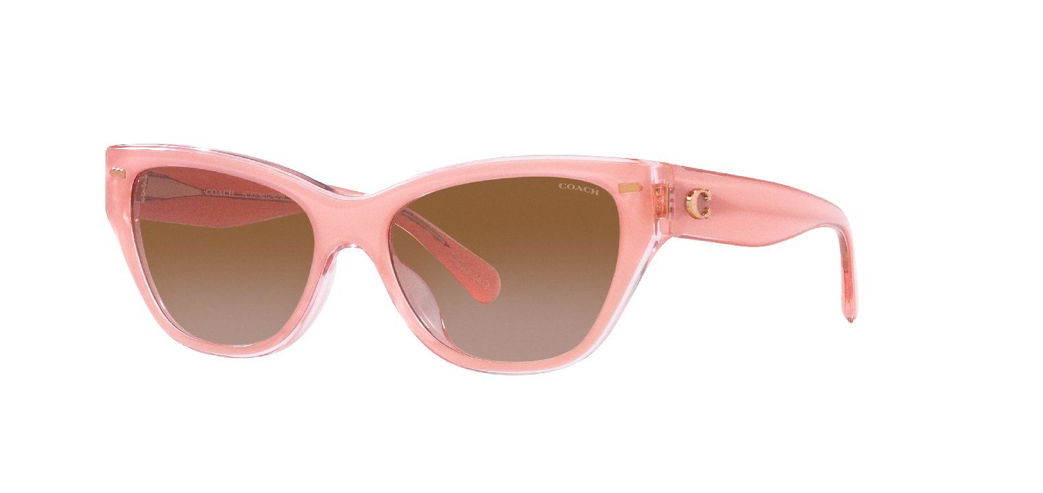 Lunettes de soleil Coach Papillon 0HC8370U Rose pour Femme