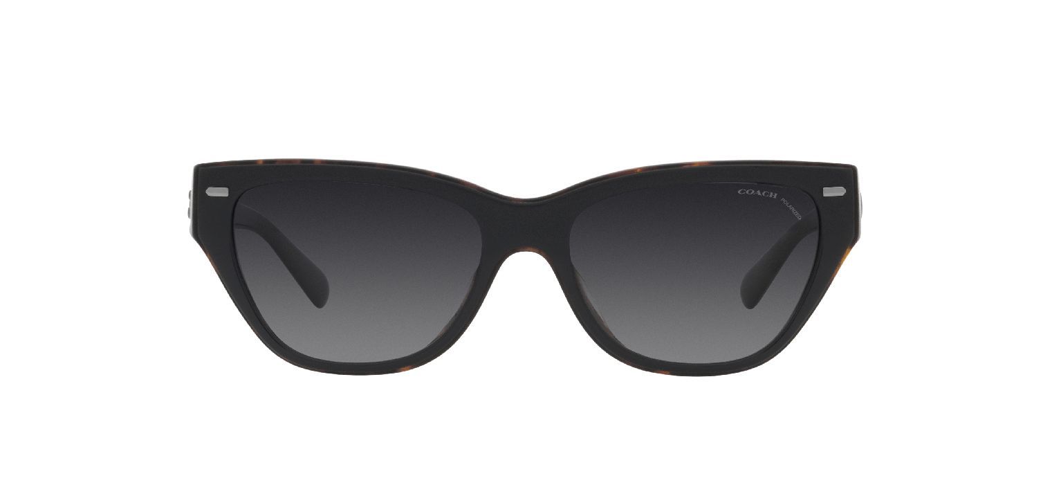 Coach Cat Eye Sunglasses 0HC8370U Black for Woman