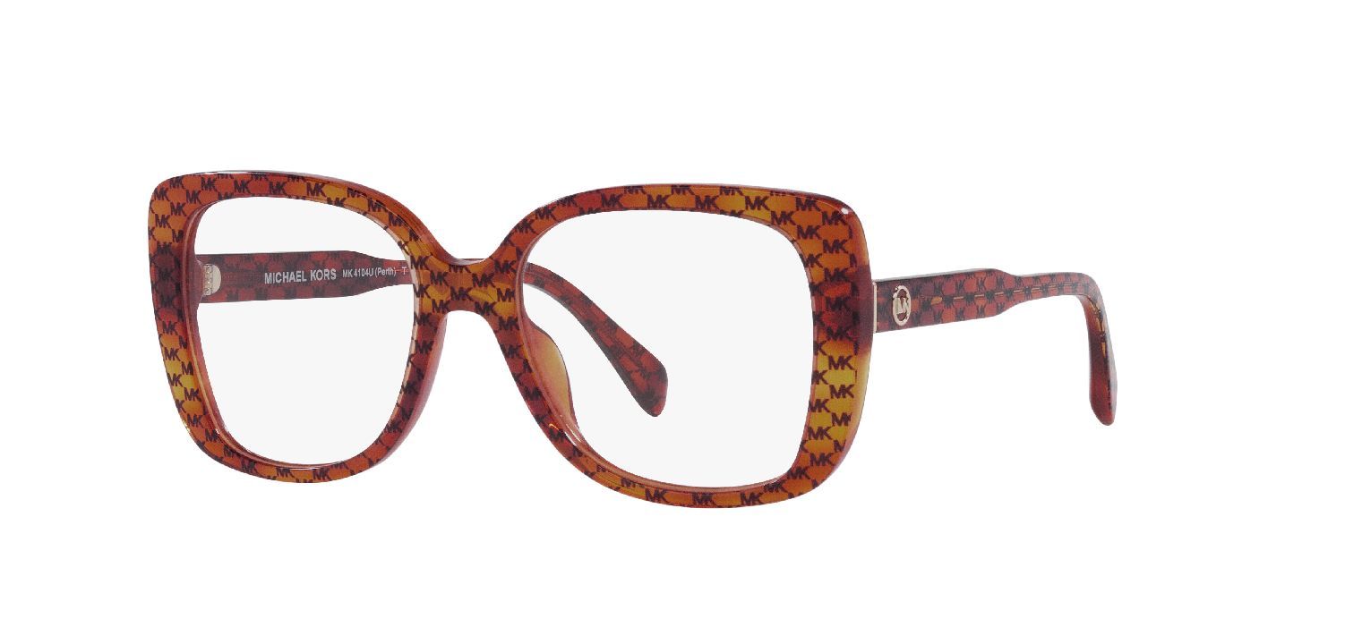 Lunettes de vue Michael Kors Carré 0MK4104U Orange pour Femme