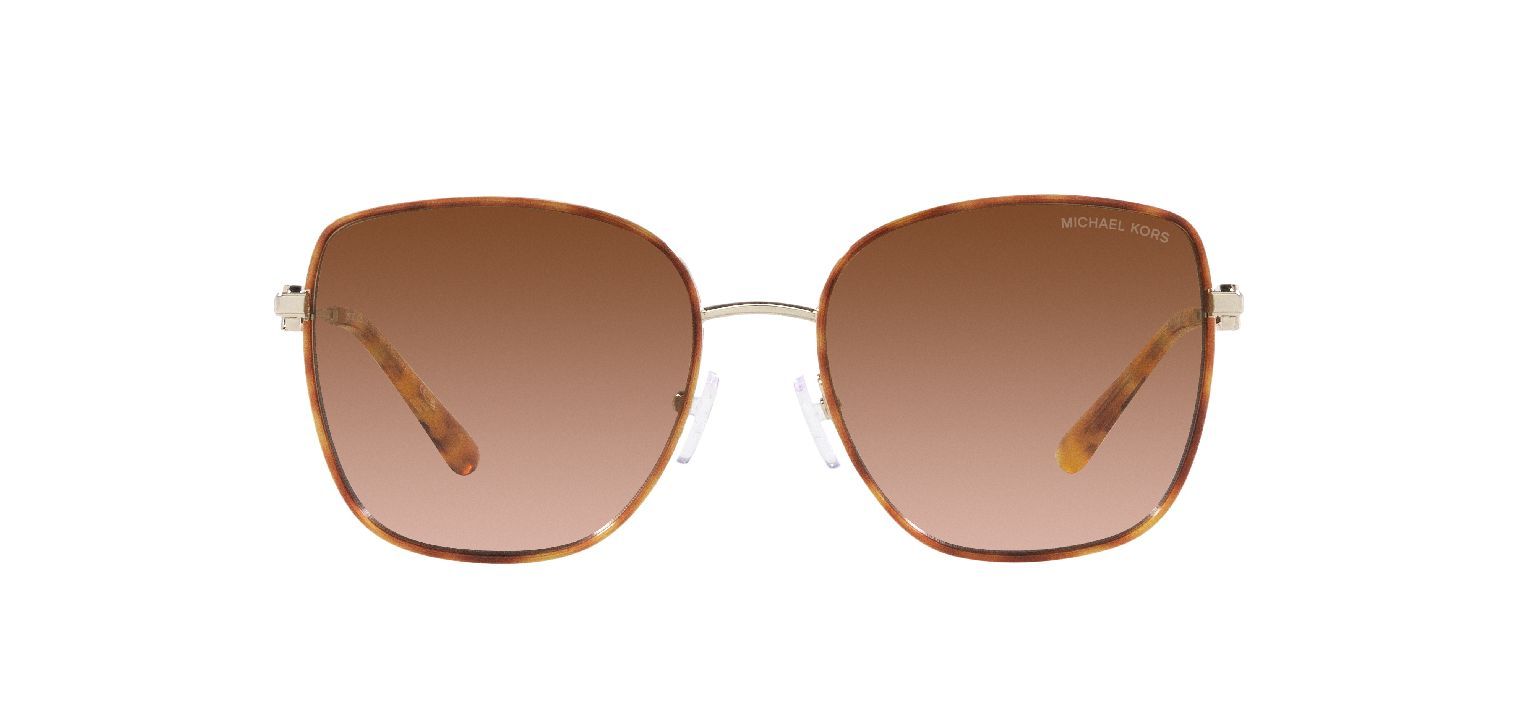 Lunettes de soleil Michael Kors Carré 0MK1129J Doré pour Femme