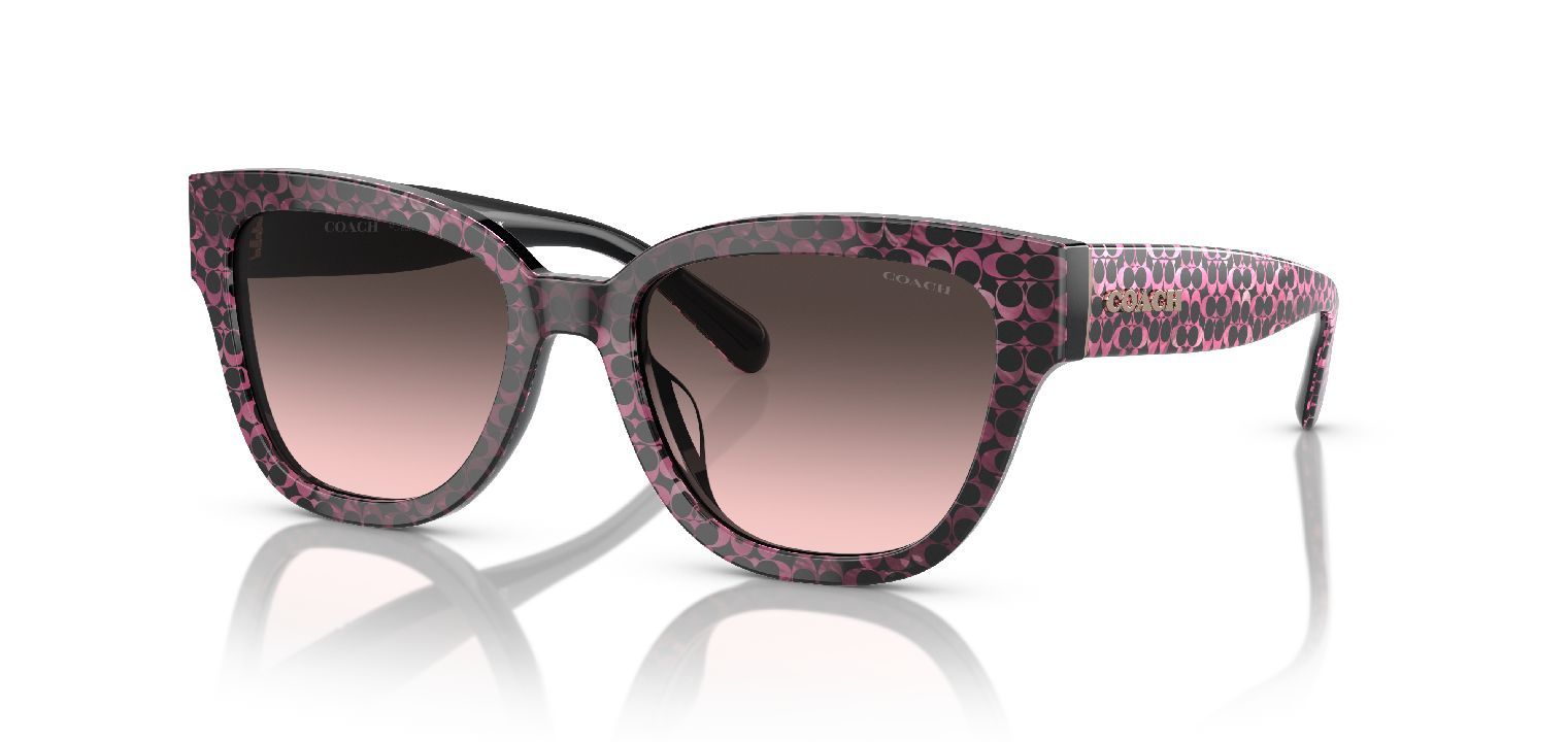 Coach Schmetterling Sonnenbrillen 0HC8379U Rosa für Dame