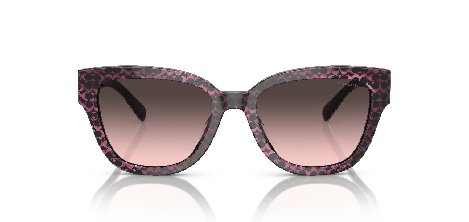Coach Schmetterling Sonnenbrillen 0HC8379U Rosa für Dame
