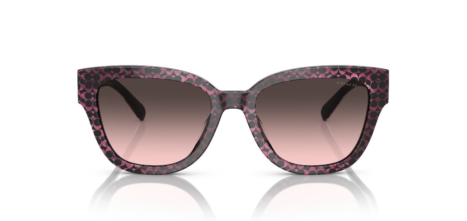 Lunettes de soleil Coach Papillon 0HC8379U Rose pour Femme