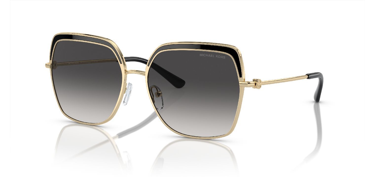 Michael Kors Quadratisch Sonnenbrillen 0MK1141 Gold für Dame