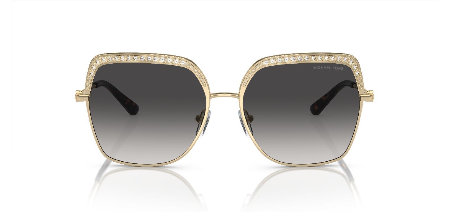 Michael Kors Quadratisch Sonnenbrillen 0MK1141 Gold für Dame