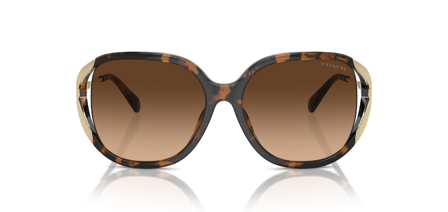 Coach Round Sunglasses 0HC8396U Tortoise shell for Woman