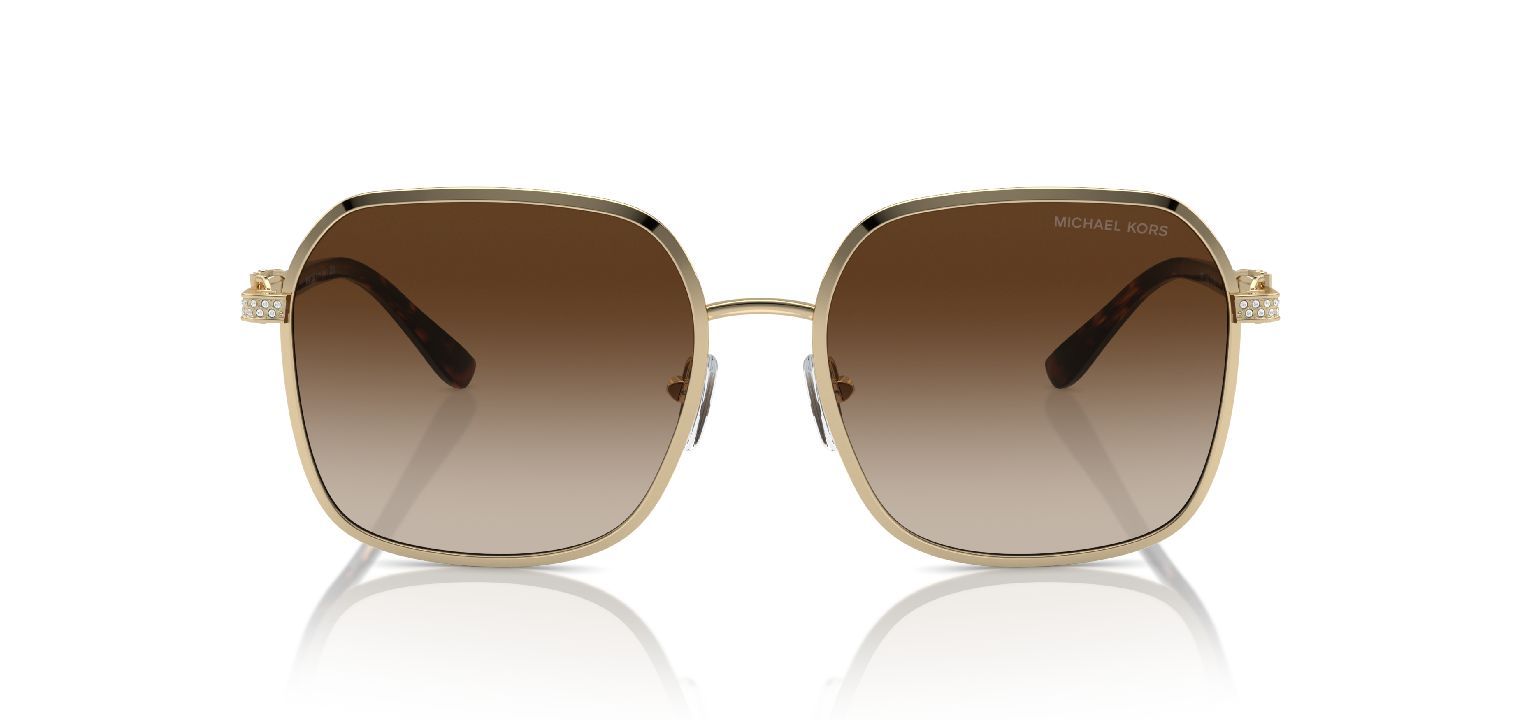 Lunettes de soleil Michael Kors Carré 0MK1145B Doré pour Femme