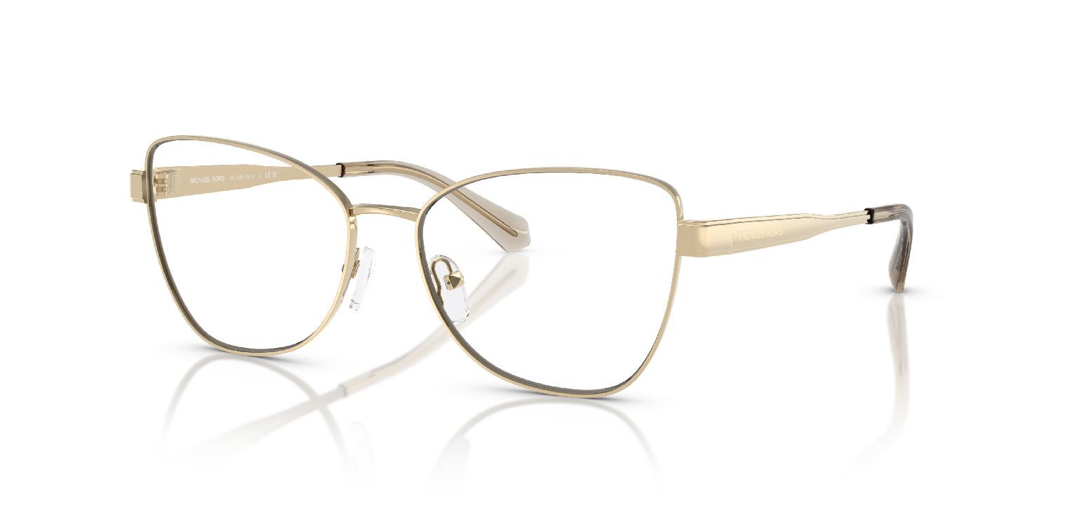 Lunettes de vue Michael Kors Papillon 0MK3085 Doré pour Femme