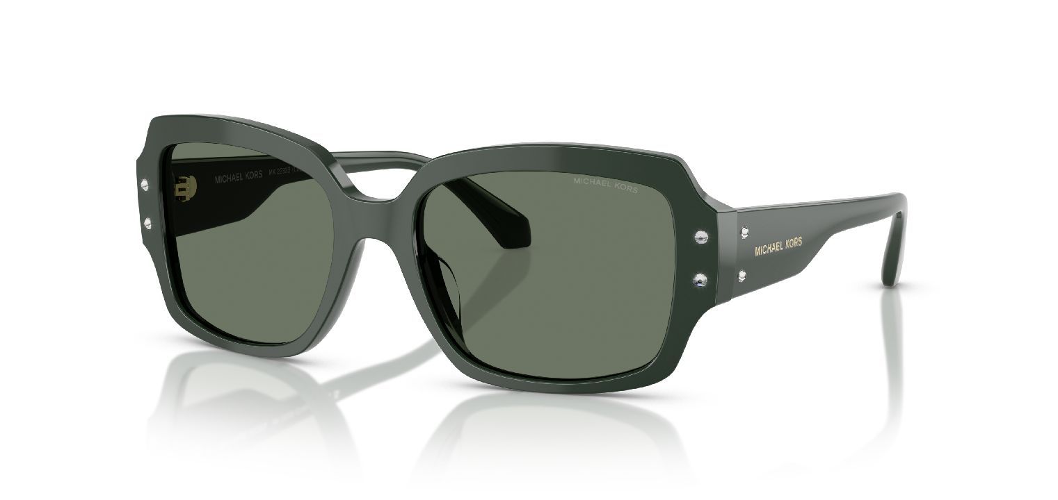 Michael Kors Rechteckig Sonnenbrillen 0MK2233B Grün für Damen