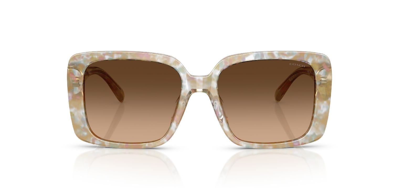 Coach Quadratisch Sonnenbrillen 0HC8424U Braun für Damen