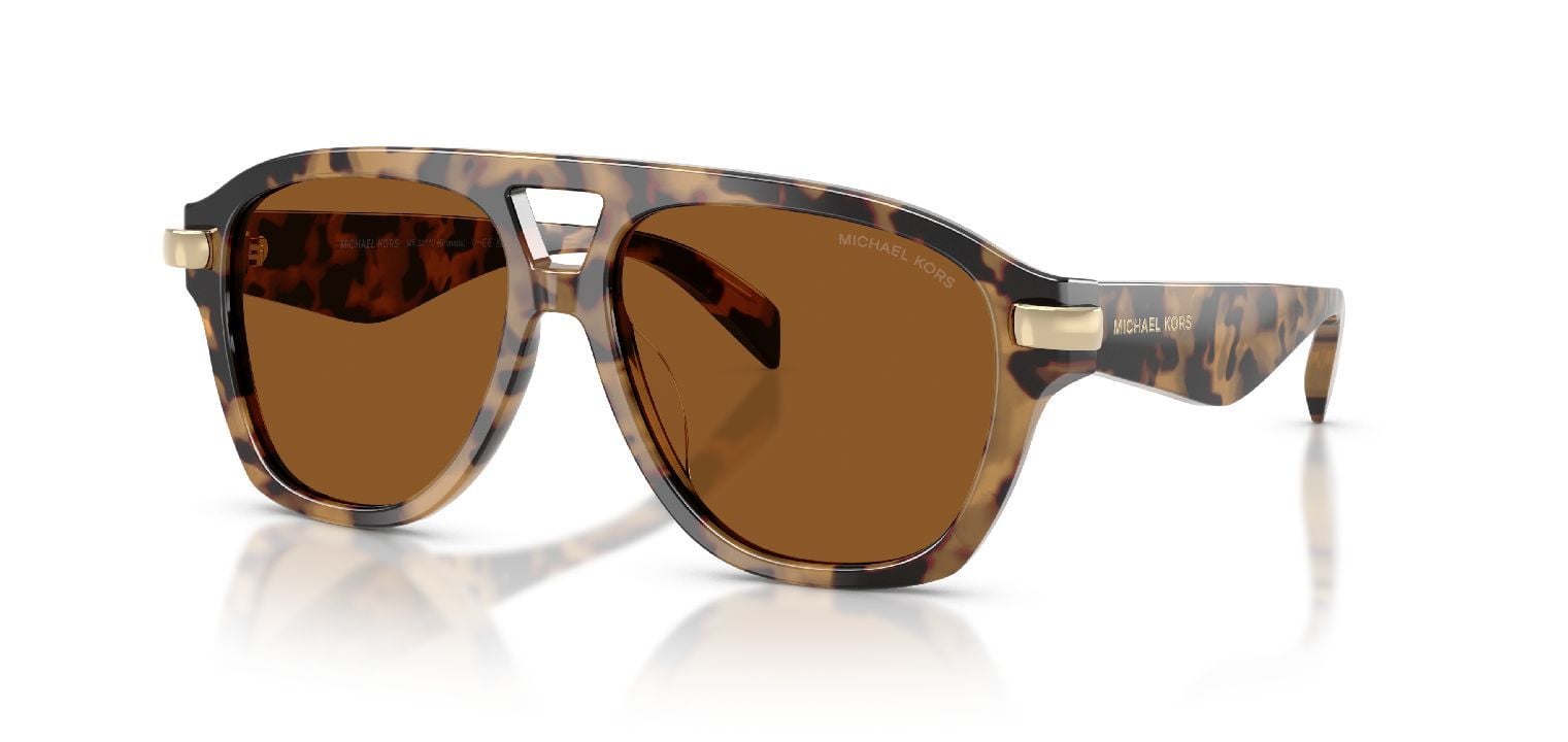 Michael Kors Aviator Sunglasses 0MK2277U Havana for Woman