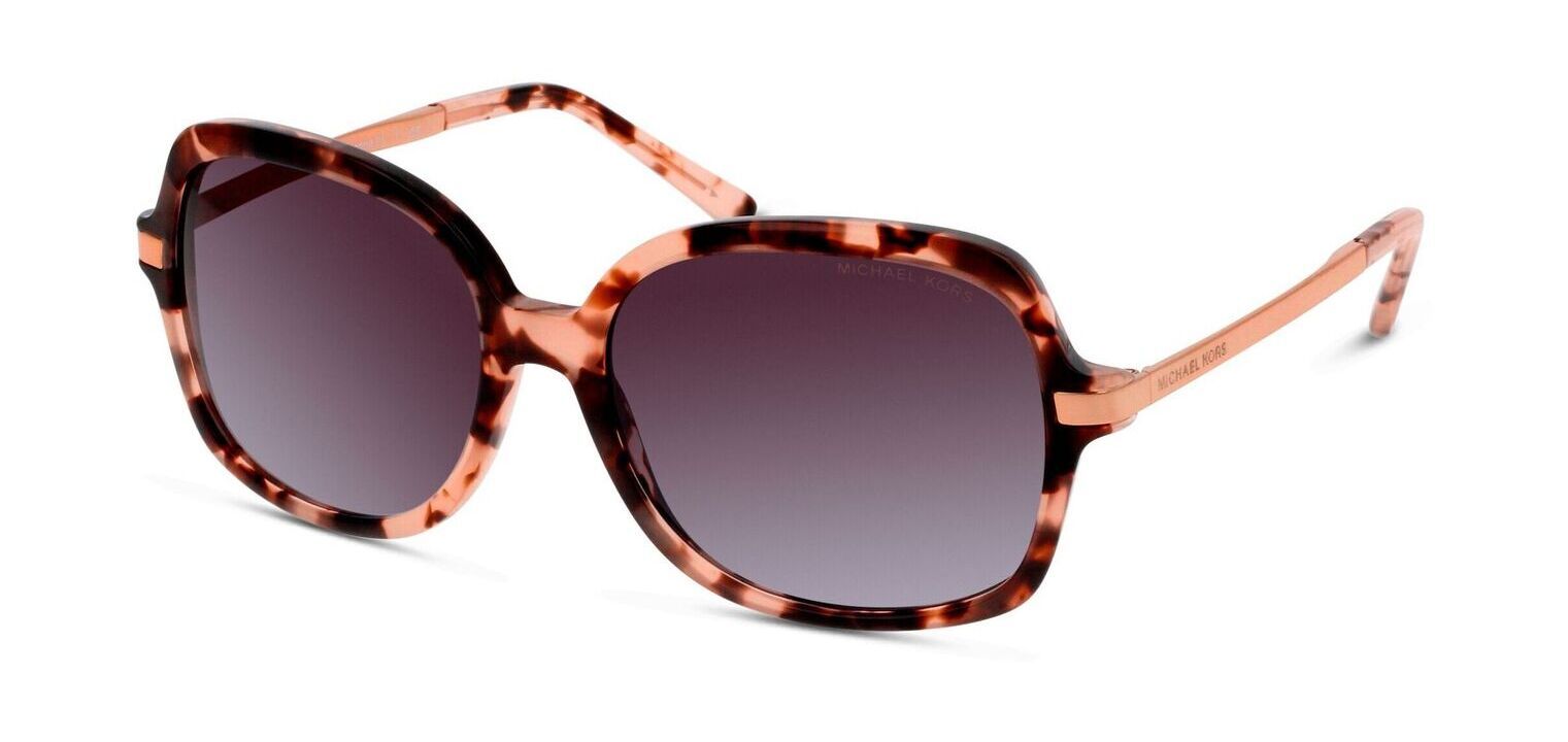 Lunettes de soleil Michael Kors Rectangle 0MK2024 Rose pour Femme