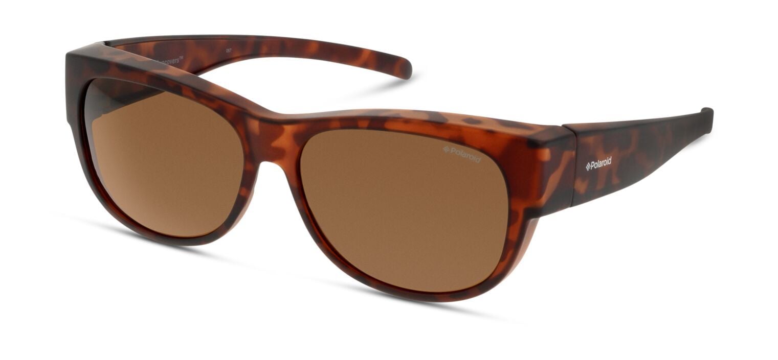 Lunettes de soleil Polaroid Rectangle PLD 9004/S Havana pour Homme-Femme