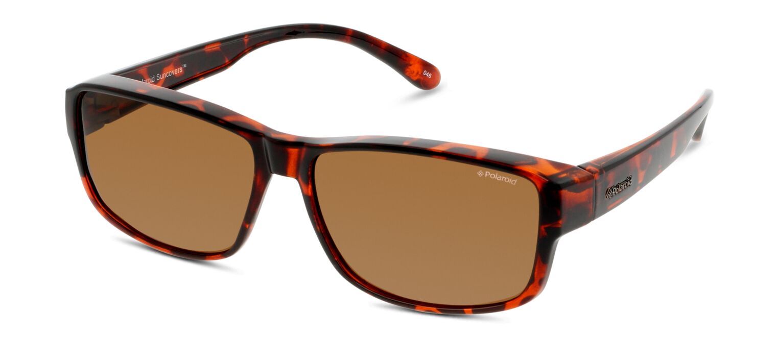 Lunettes de soleil Polaroid Rectangle P8406B Ecaille pour Femme