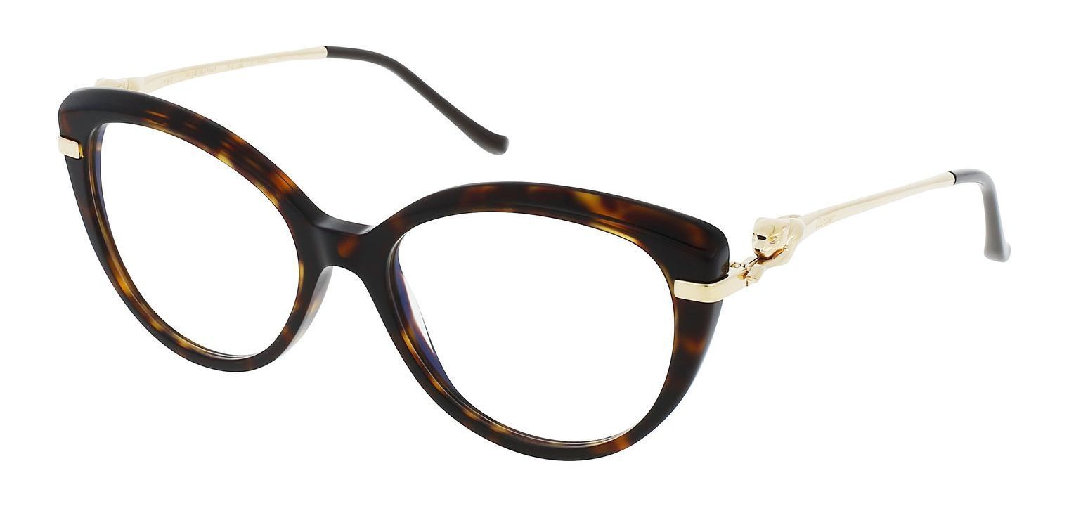 Cartier Cat Eye Eyeglasses CT0283O Havana for Woman