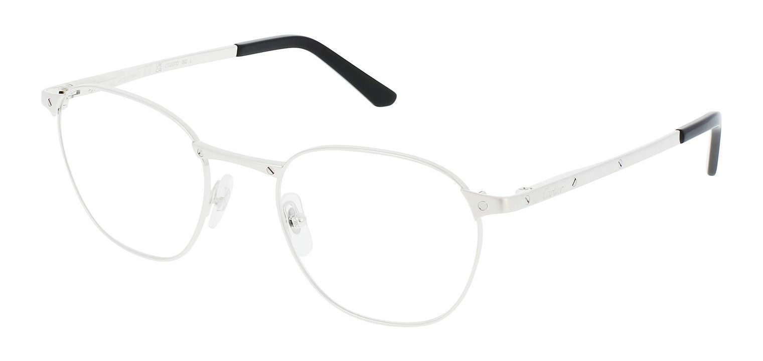 Lunettes de vue Cartier Ronde CT0337O Argente pour Homme Visilab