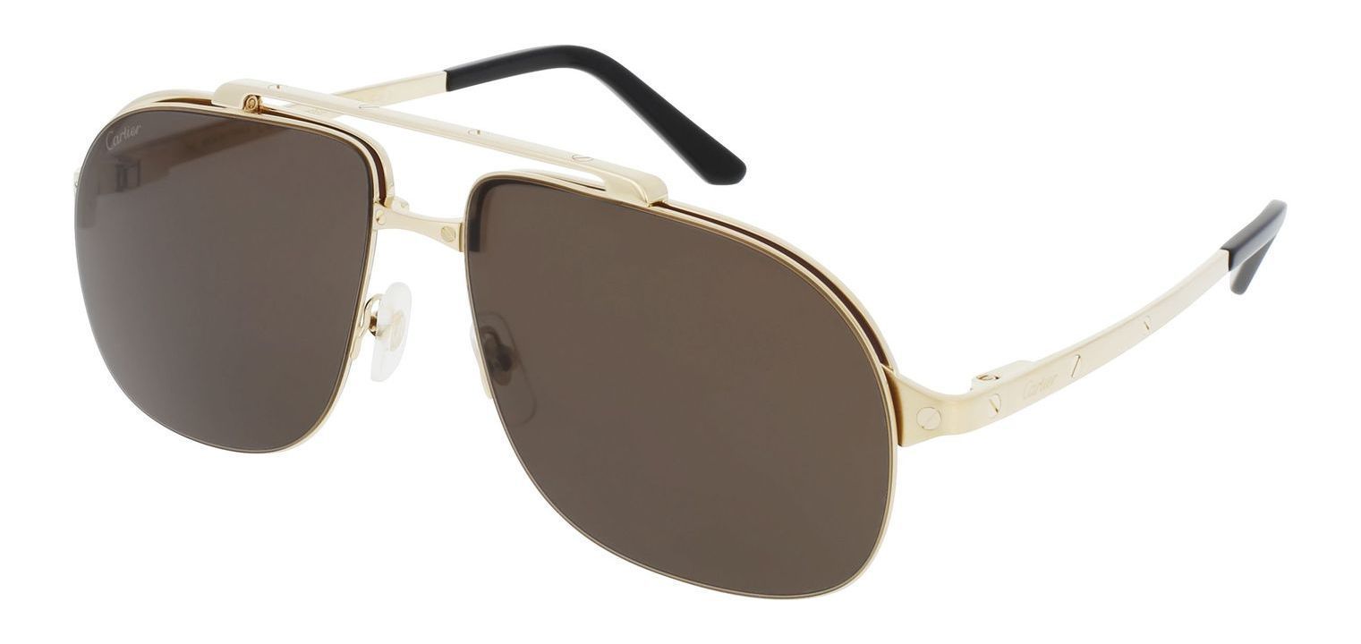 Cartier Pilot Sunglasses CT0353S Gold for Man