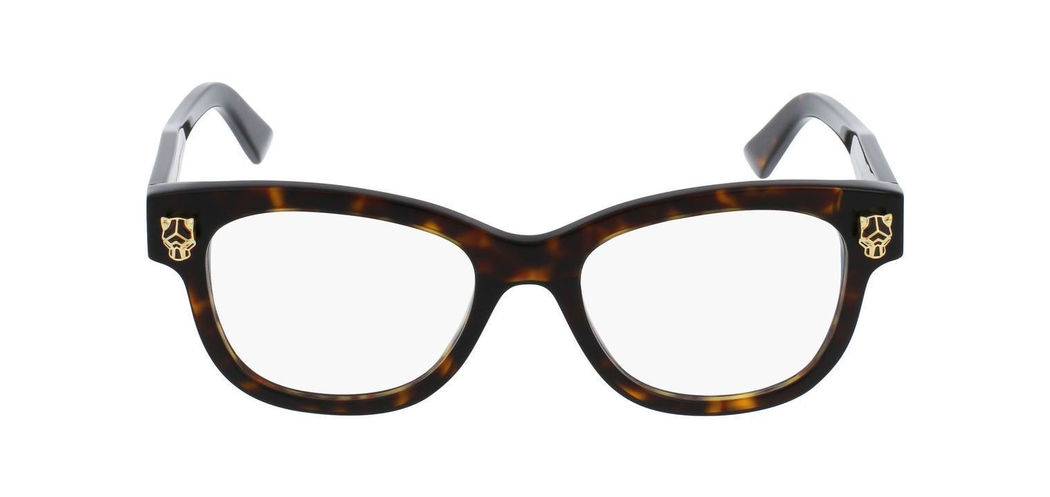 Cartier Rechteckig Brillen CT0373O Havana für Dame