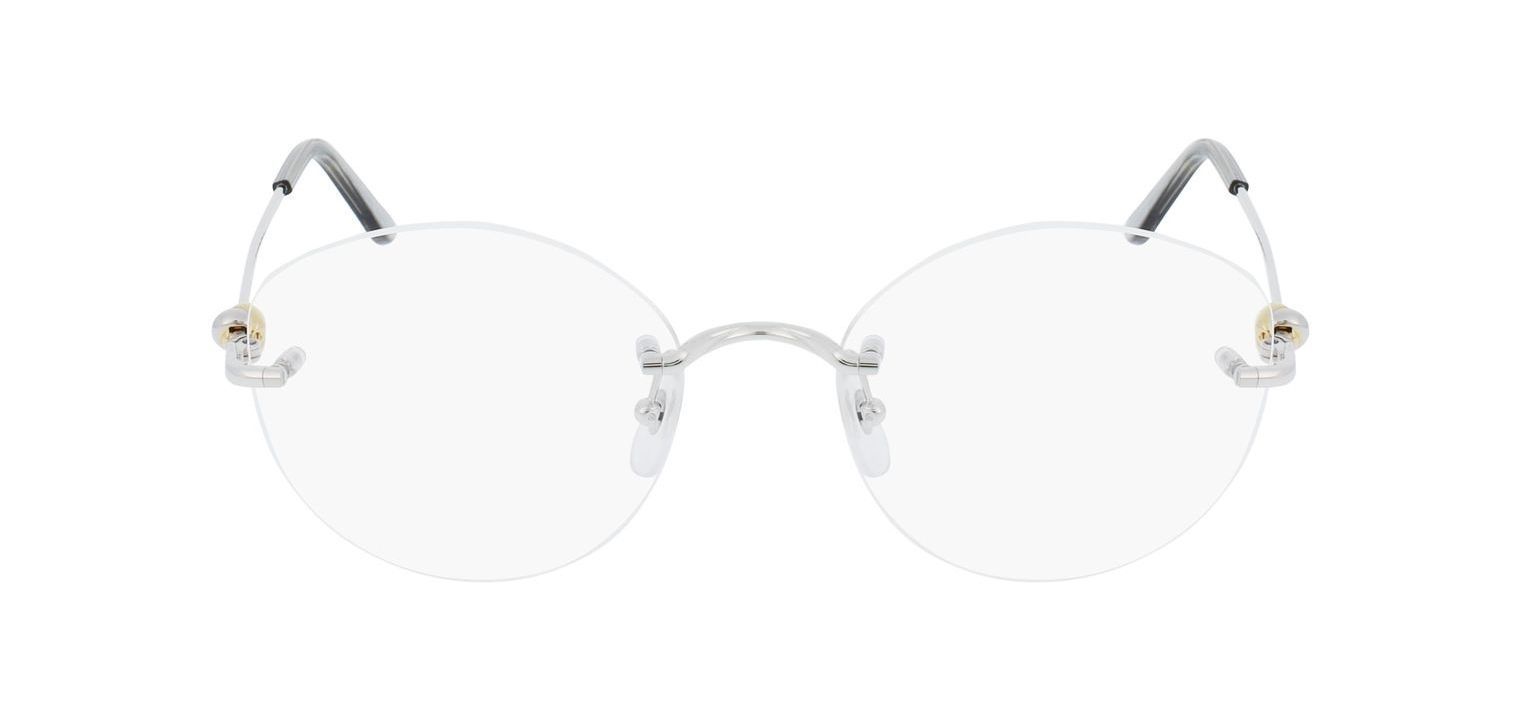 Cartier Rund Brillen CT0376O Sillber für Dame