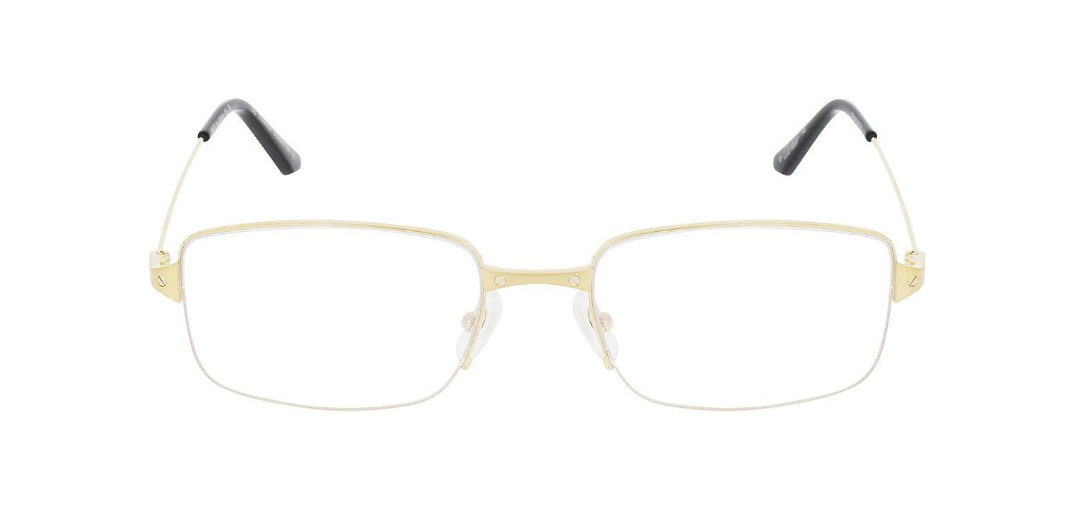 Lunettes de vue Cartier Rectangle CT0406O Dore pour Homme Visilab