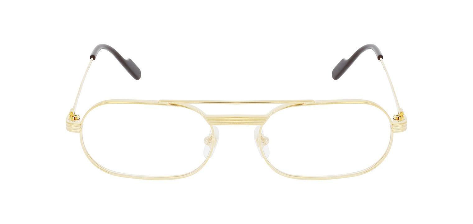Cartier Oval Brillen CT0410O Gold für Herren