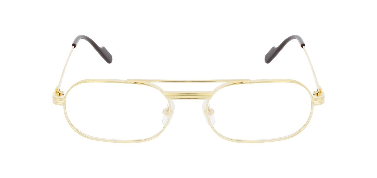 Lunettes de vue Cartier Ovale CT0410O Doré pour Homme