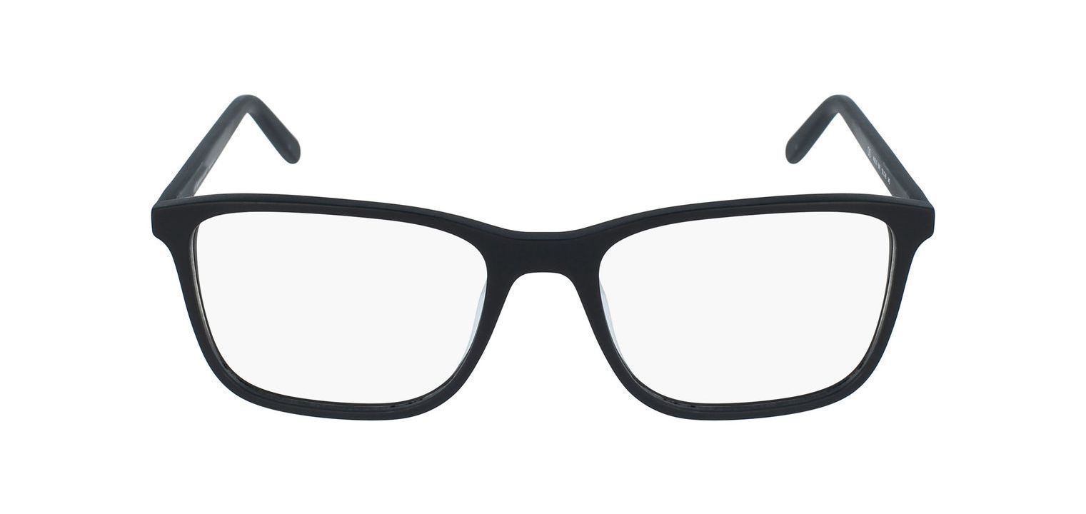 Nirvan Javan Rectangle Eyeglasses NJE17 Matt black for Man