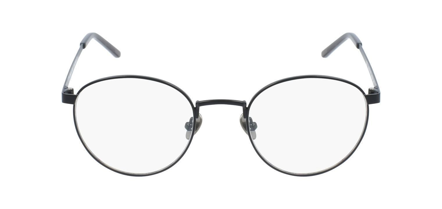 Nirvan Javan Round Eyeglasses NJE26 Matt black for Unisex