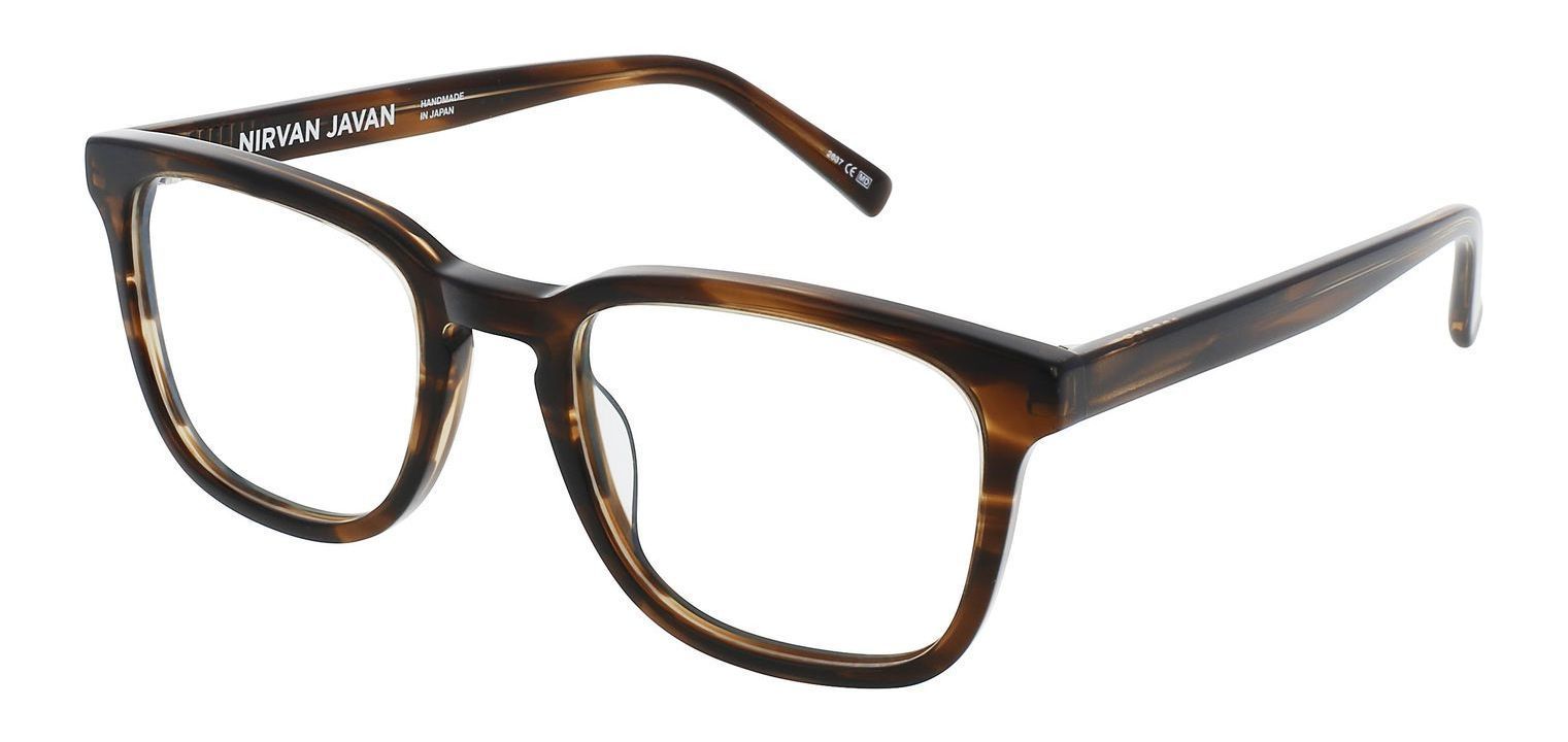 Nirvan Javan Rectangle Eyeglasses LONDON 01 Tortoise shell for Man