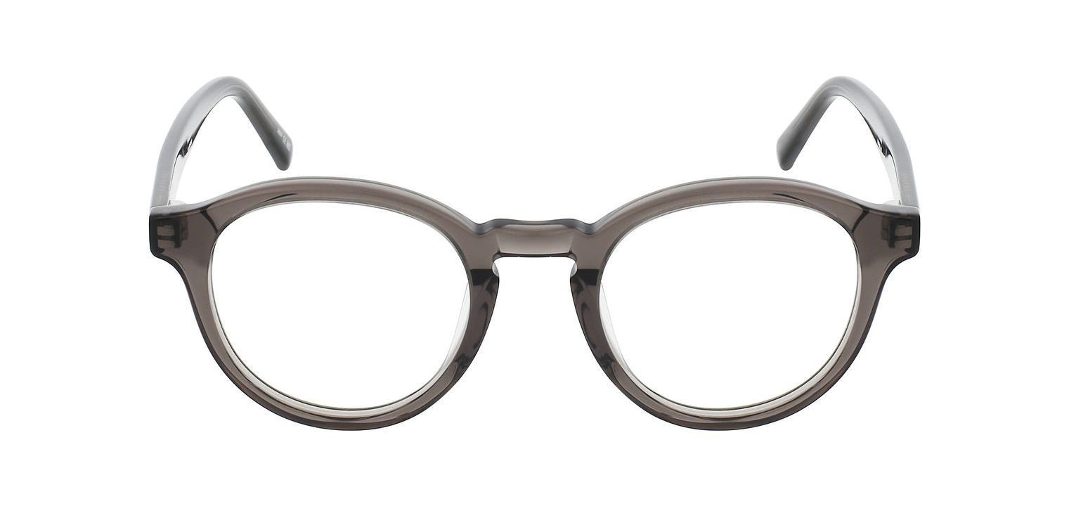 Nirvan Javan Round Eyeglasses LONDON 03 Grey for Unisex