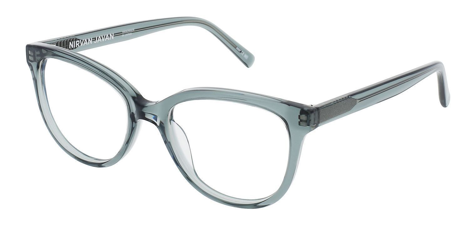 Nirvan Javan Cat Eye Eyeglasses LONDON 05 Blue for Woman