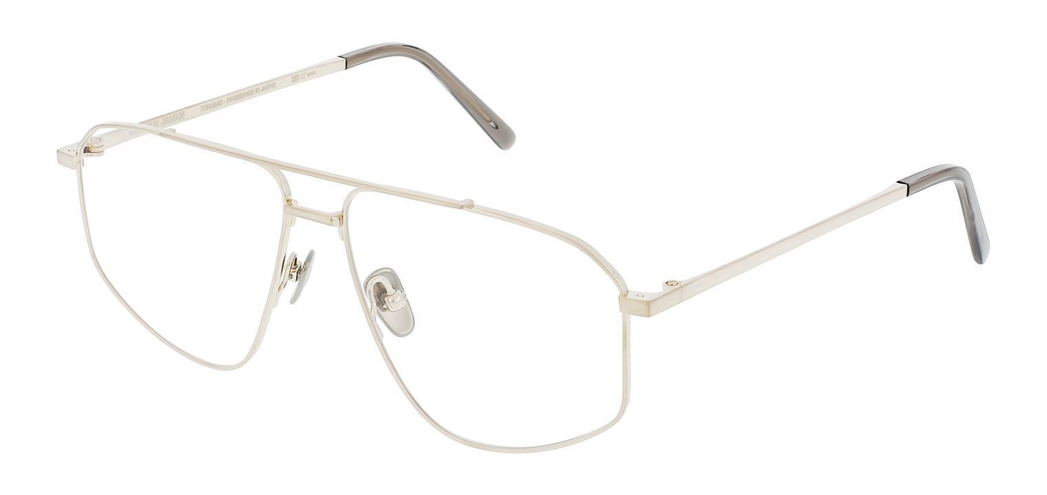 Nirvan Javan Pilot Eyeglasses TOKYO 01 Gold for Unisex