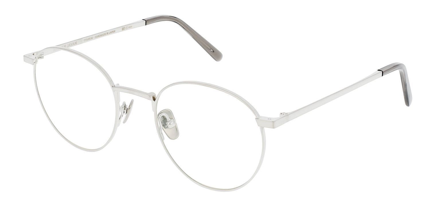 Nirvan Javan Rund Brillen TOKYO 04 Sillber für Herr-Dame