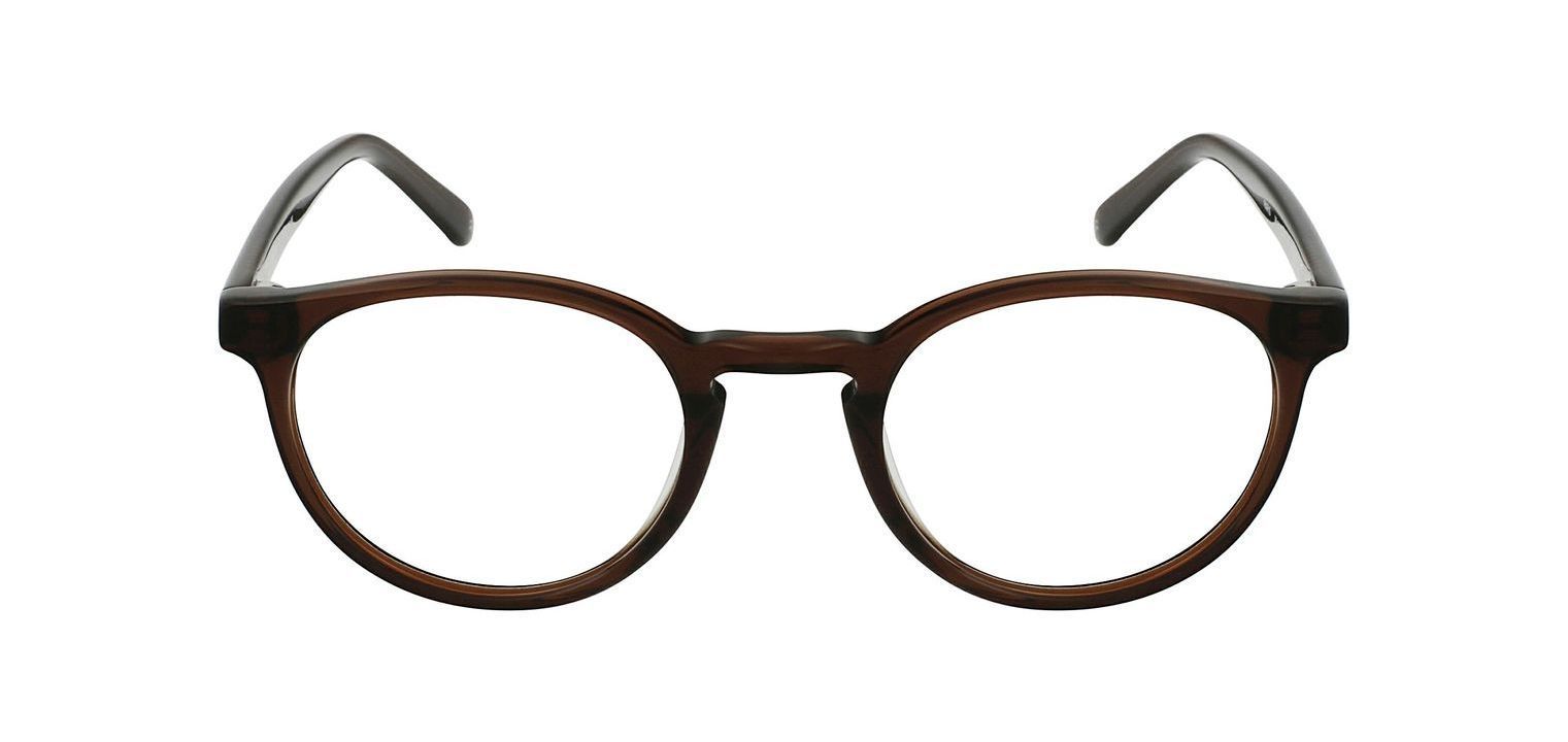 Lunettes de vue Nirvan Javan Ronde PARIS 09 Marron pour Homme-Femme