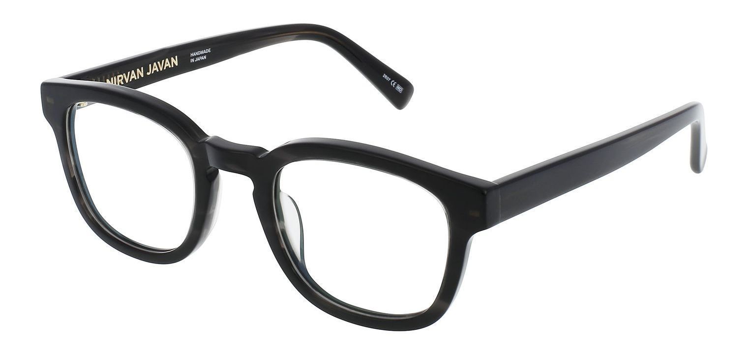 Lunettes de vue Nirvan Javan Ronde LONDON 12 Noir pour Homme-Femme