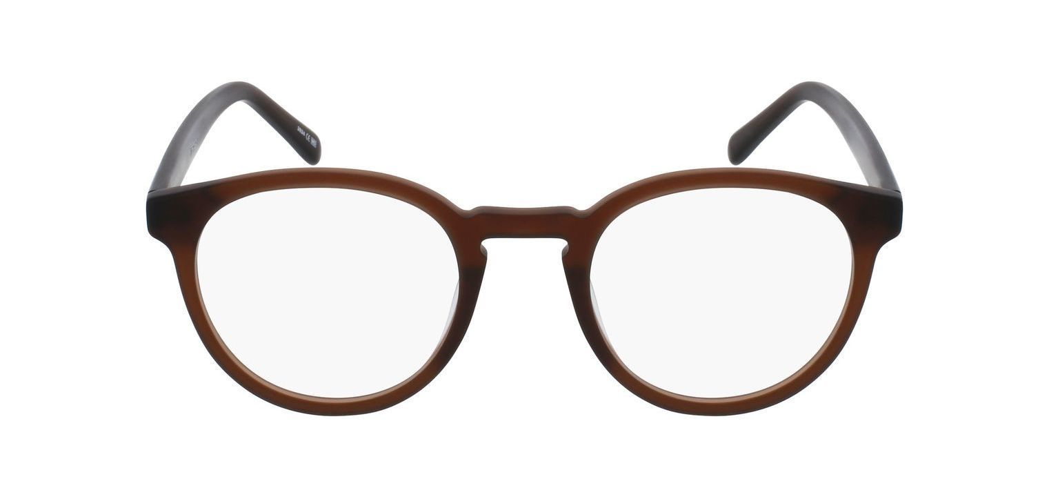 Nirvan Javan Round Eyeglasses STOCKHOLM 03 Marron for Unisex