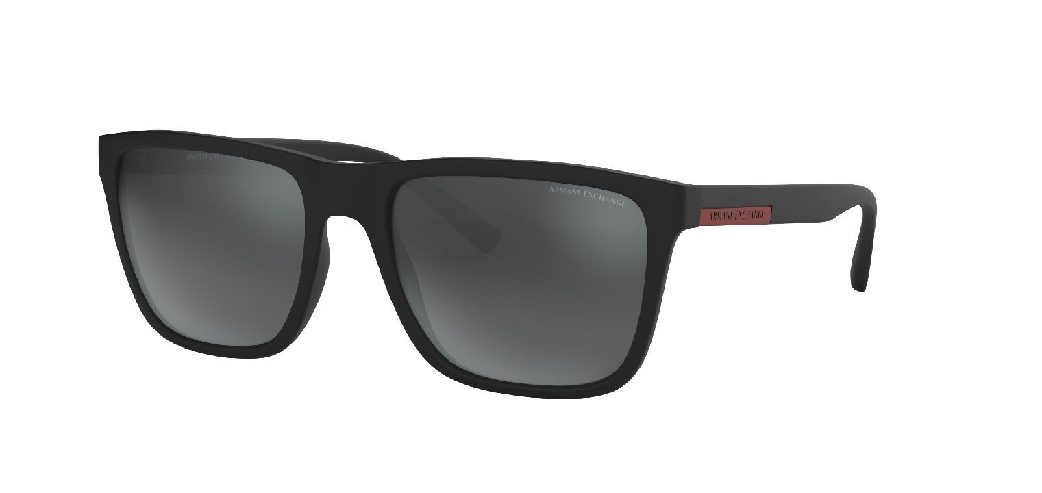 Armani Exchange Quadratisch Sonnenbrillen 0AX4080S Schwarz für Herren