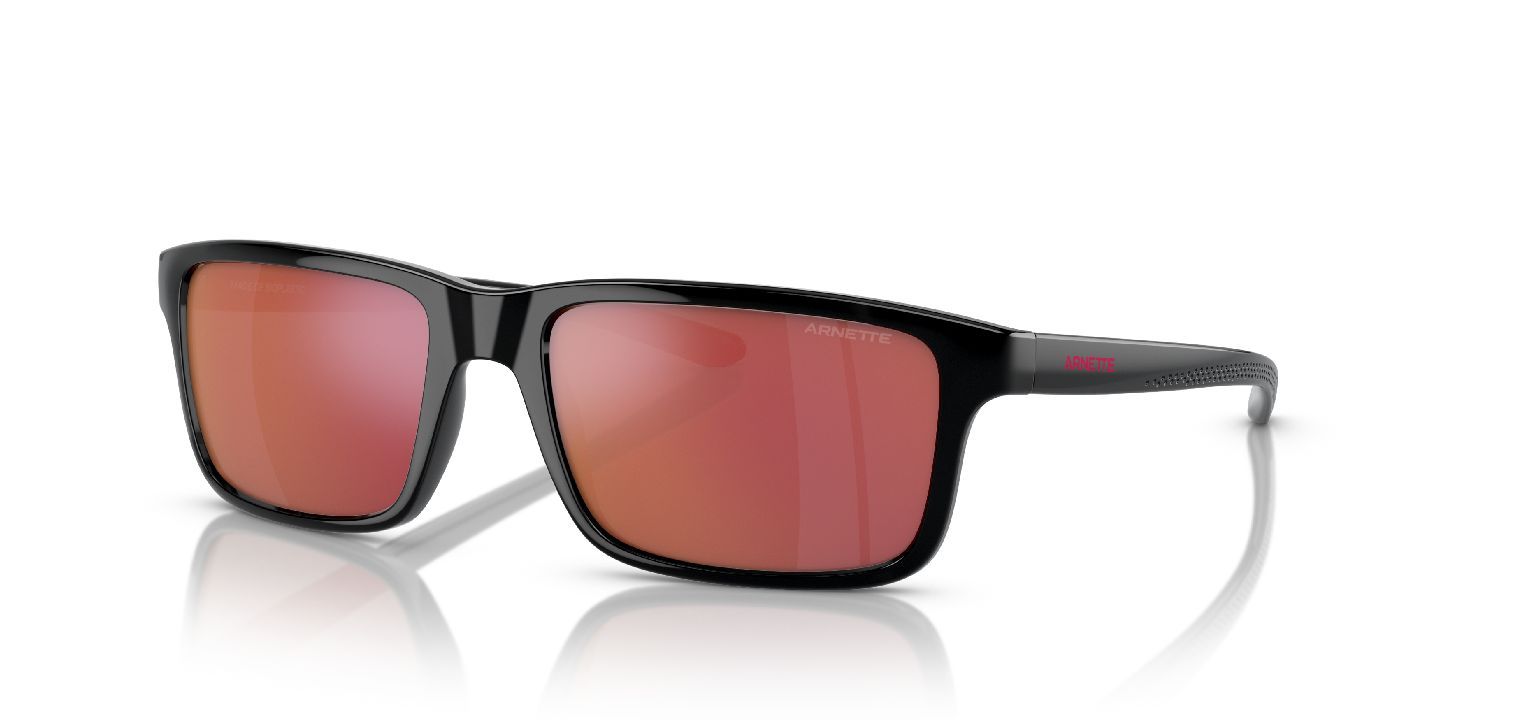 Arnette Rechteckig Sonnenbrillen 0AN4322 Schwarz für Herr-Dame