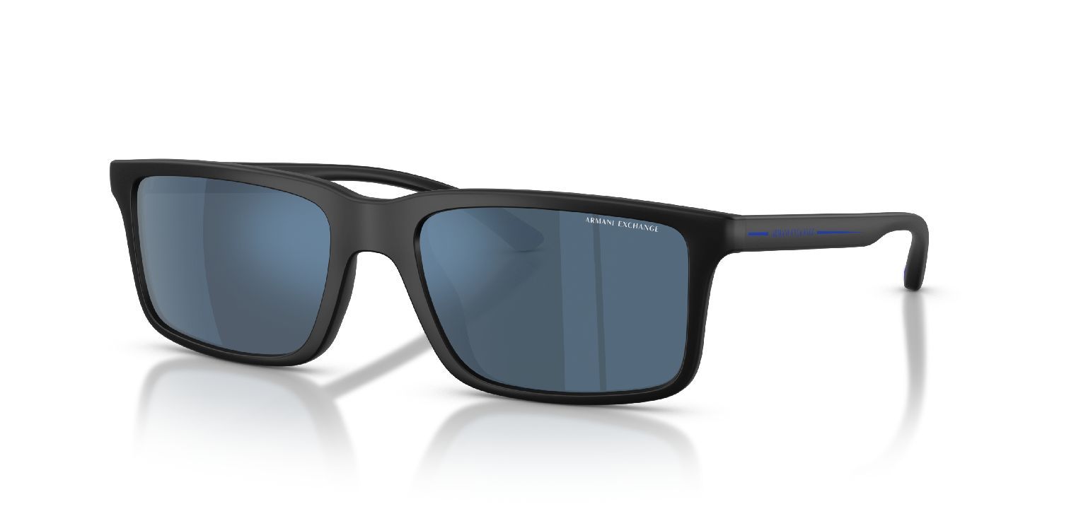 Armani Exchange Rectangle Sunglasses 0AX4157SU Black for Man