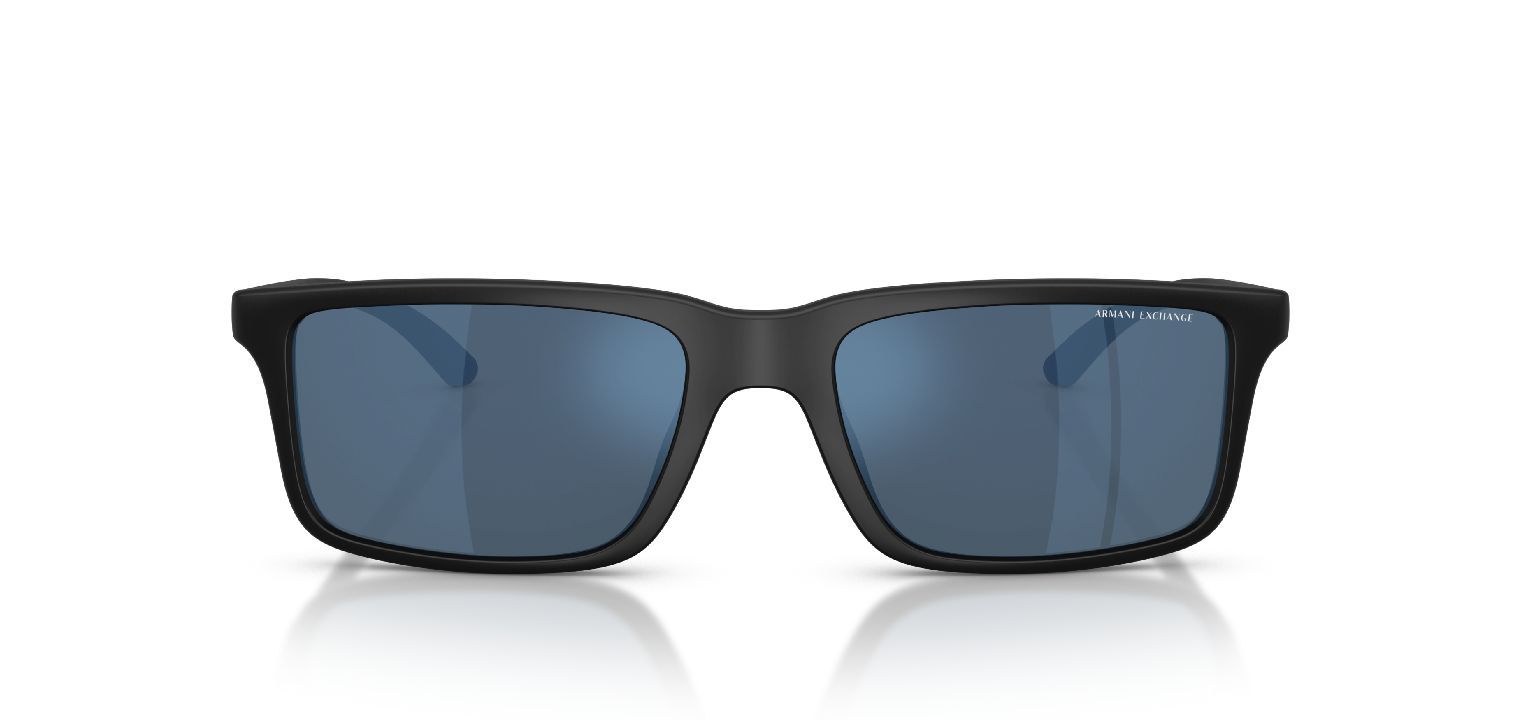 Armani Exchange Rectangle Sunglasses 0AX4157SU Black for Man