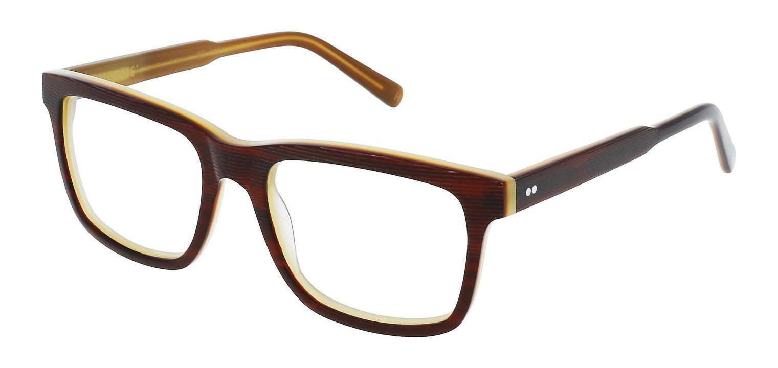 Lunettes de vue Fhone Rectangle BRUCE Havana pour Homme