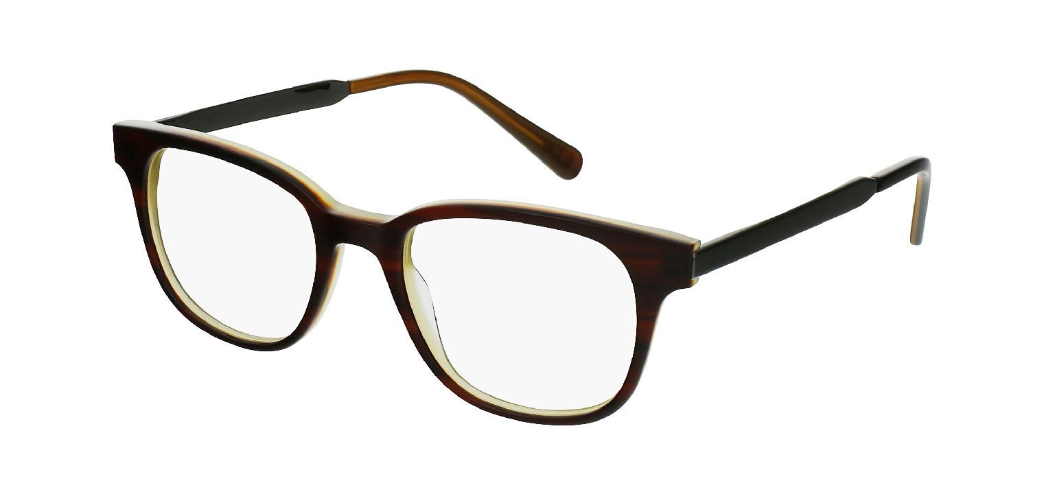 Lunettes de vue Fhone Ovale Oscar Marron pour Homme