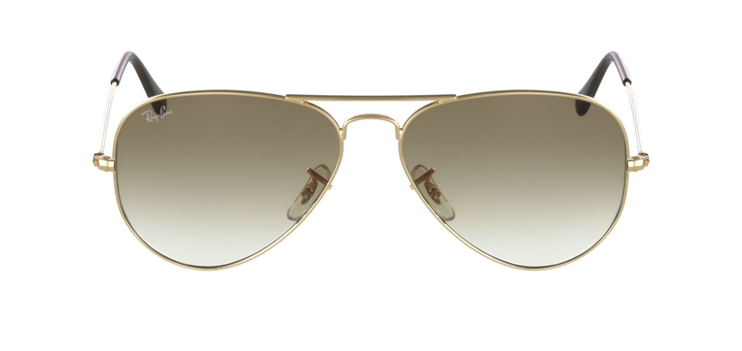 Ray-Ban Pilot Sunglasses 0RB3025 Gold for Unisex