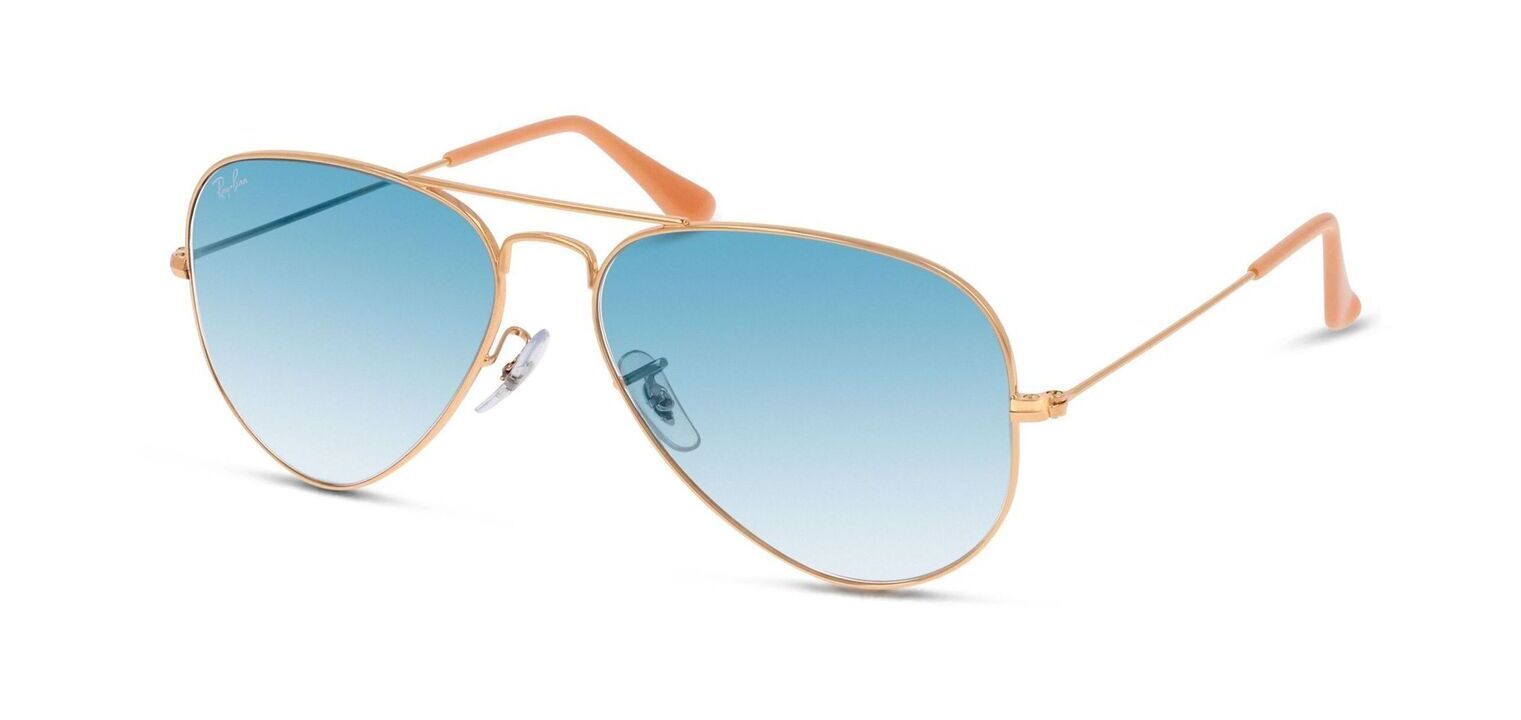 Lunettes de soleil Ray-Ban Aviator 0RB3025 Doré pour Homme-Femme