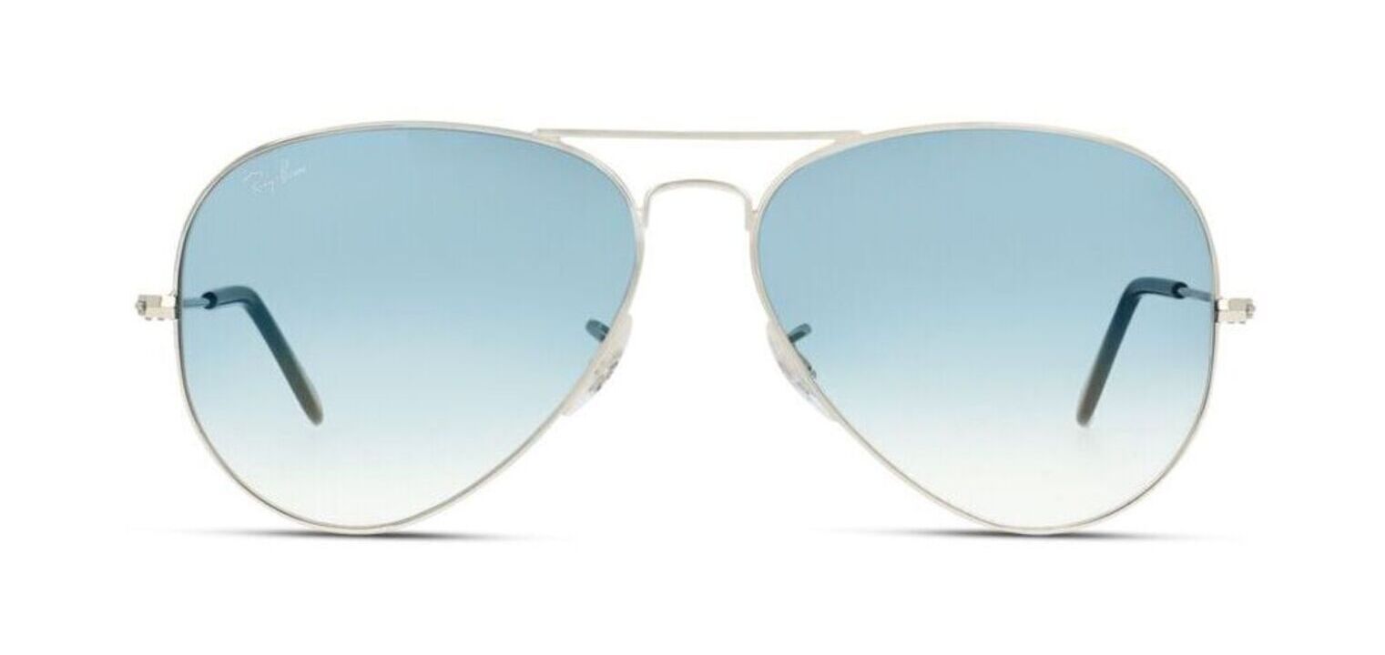 Ray-Ban Pilot Sunglasses 3025 Silver for Unisex