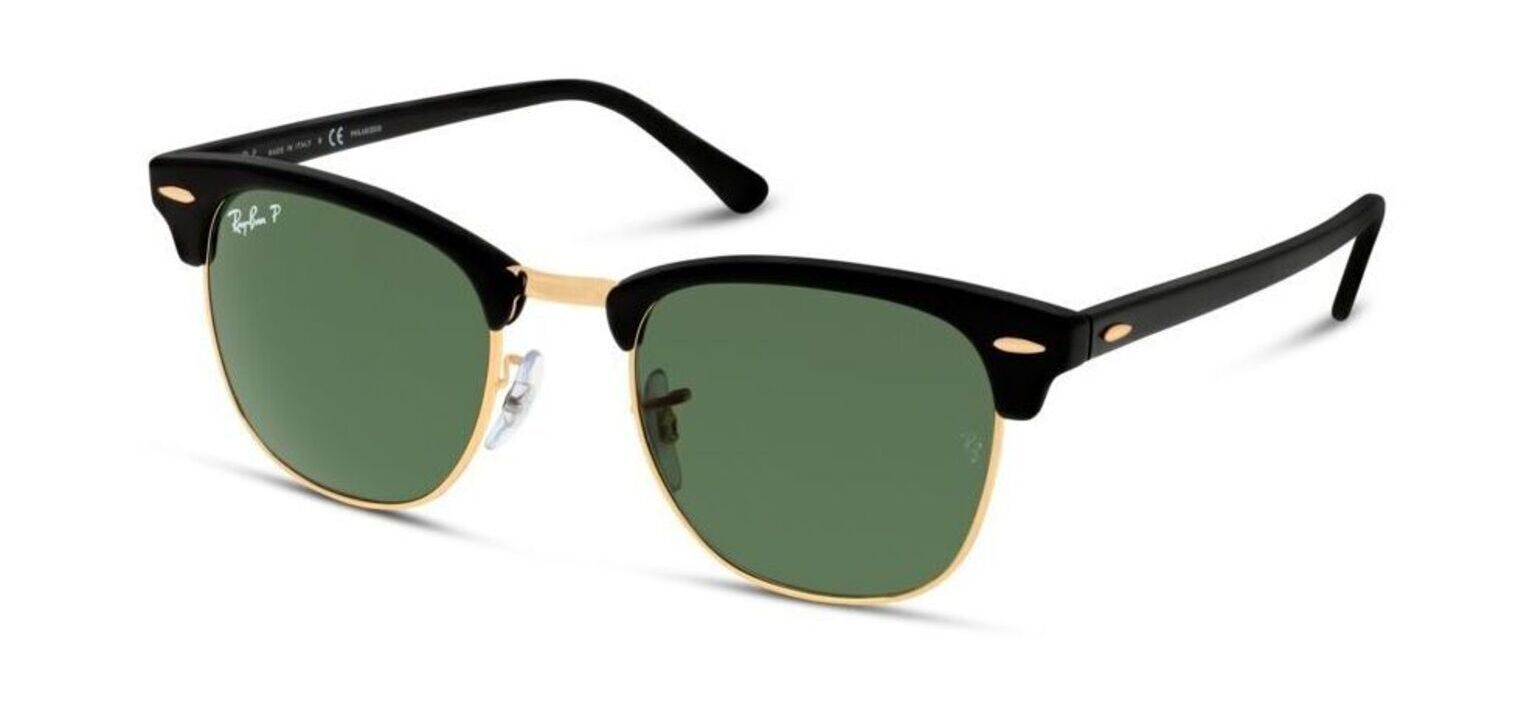 Lunettes de soleil Ray-Ban Clubmaster 0RB3016 Noir pour Homme-Femme