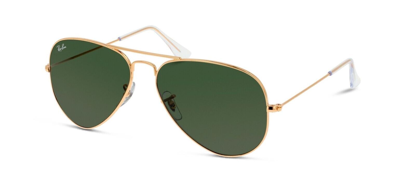 Ray-Ban Pilot Sunglasses 0RB3025 Gold for Unisex