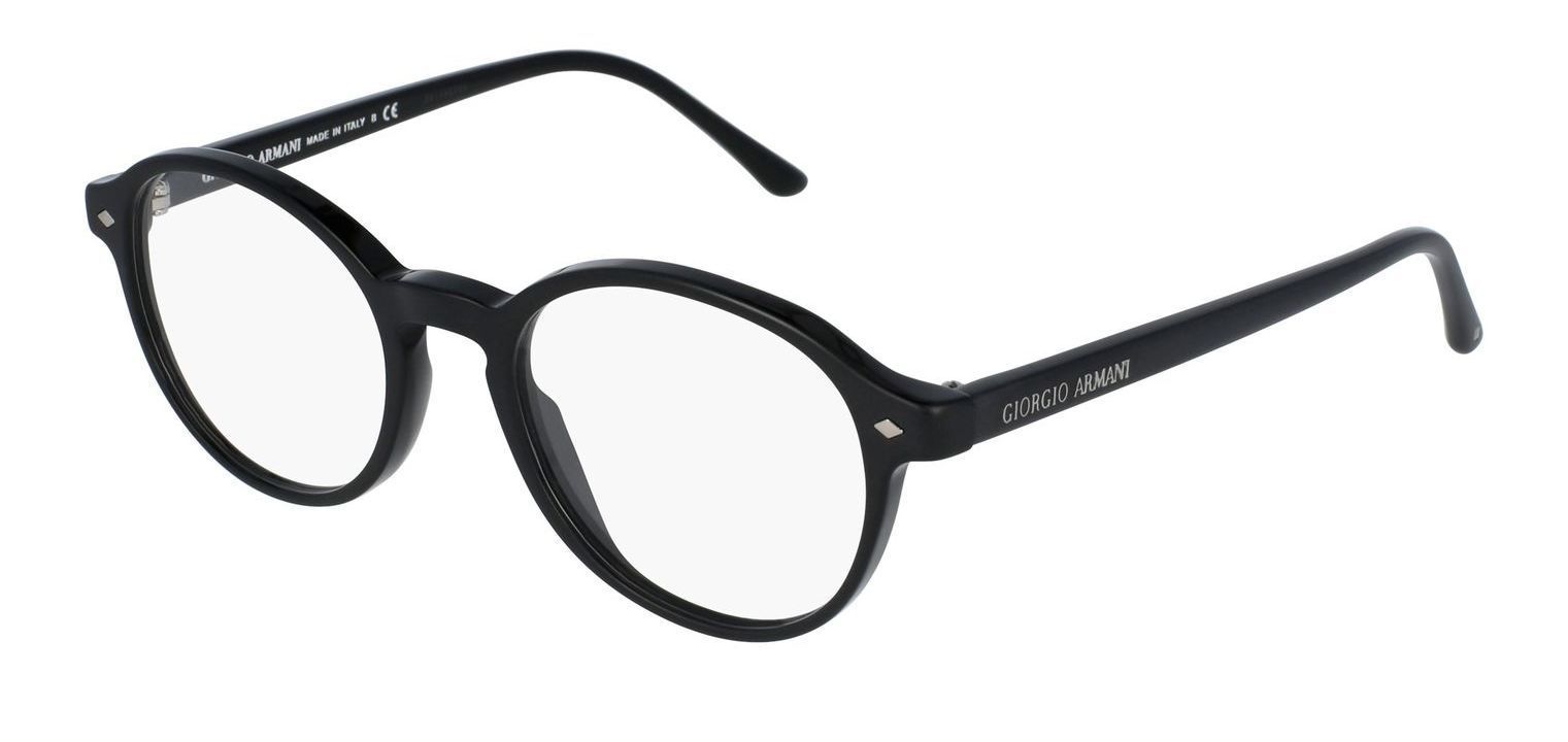 Giorgio Armani Round Eyeglasses 0AR7004 Black for Man